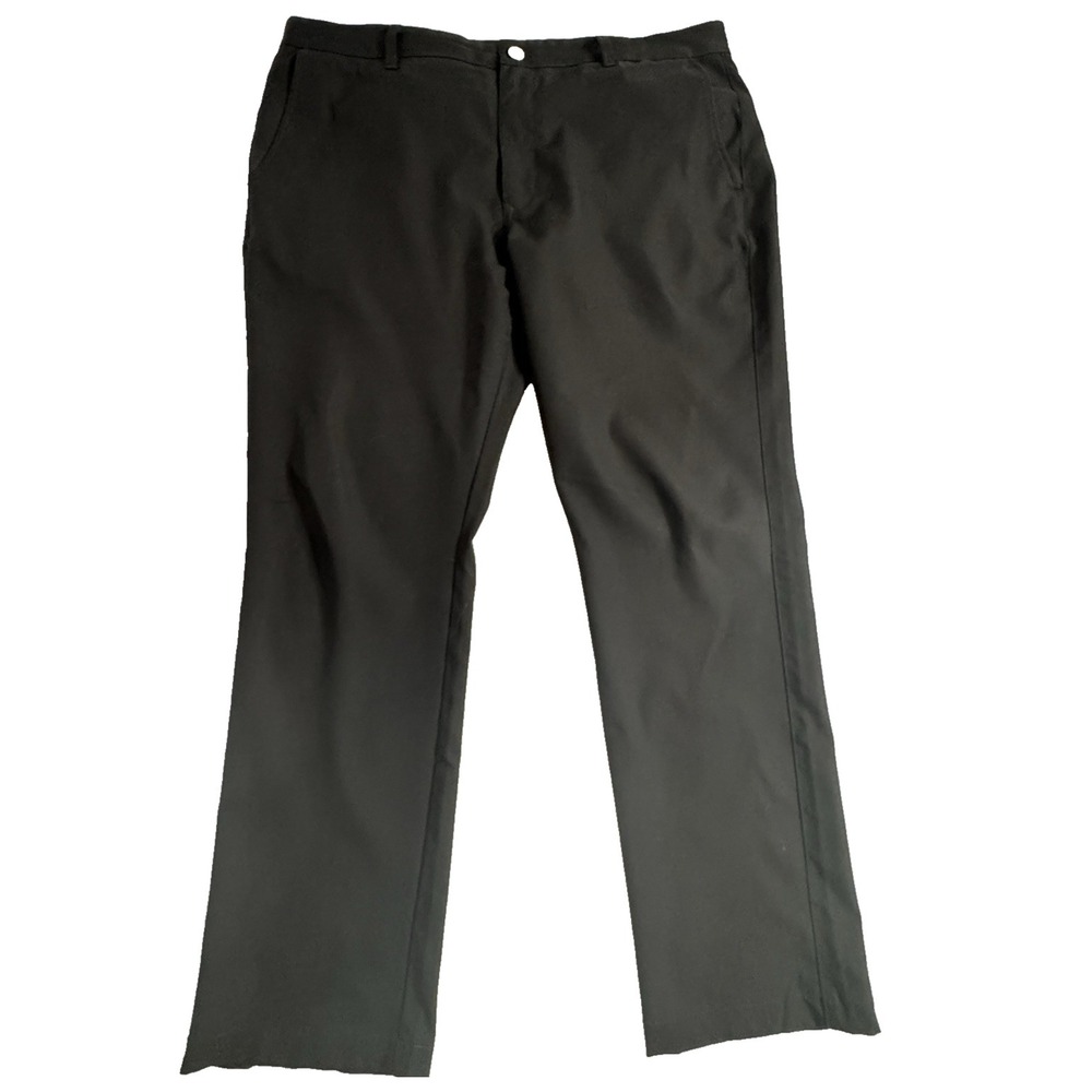 Bonobos Golf‎ Pant Mens 40x32 Black Performance Mid/High Rise Flat Front Stretch